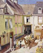 The Courtyard,Hotel Sauvage,Cassel,Nord Sir William Orpen